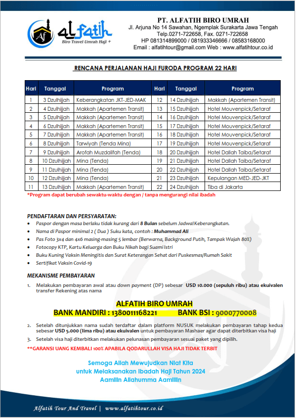 paket haji furoda