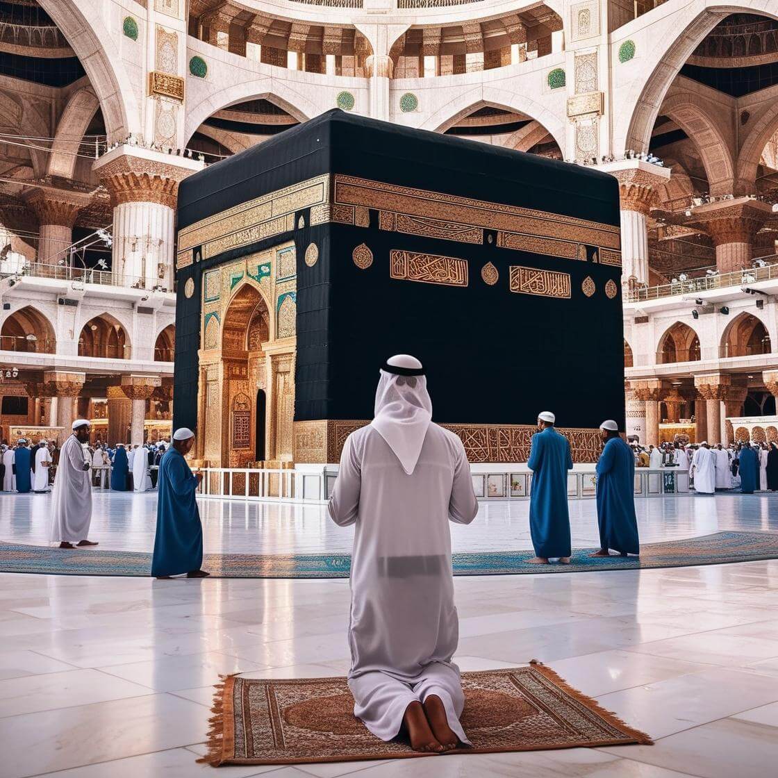 Bantu buatkan gambar orang yang sedang berumrah di depan kabah masjidil haram makkah wahid raja wisata.jpg