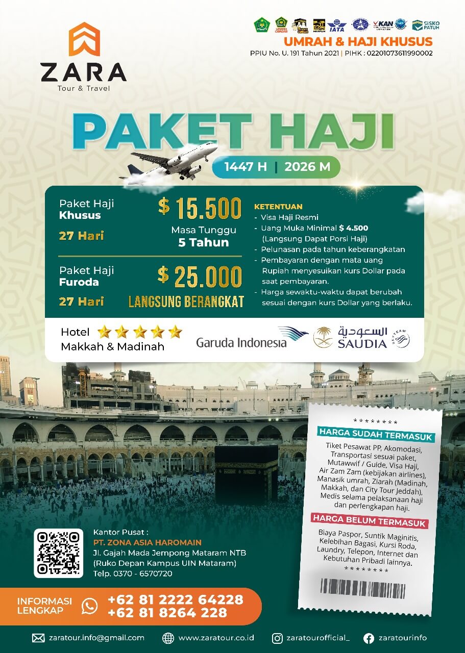 PAKET HAJI ZARA 