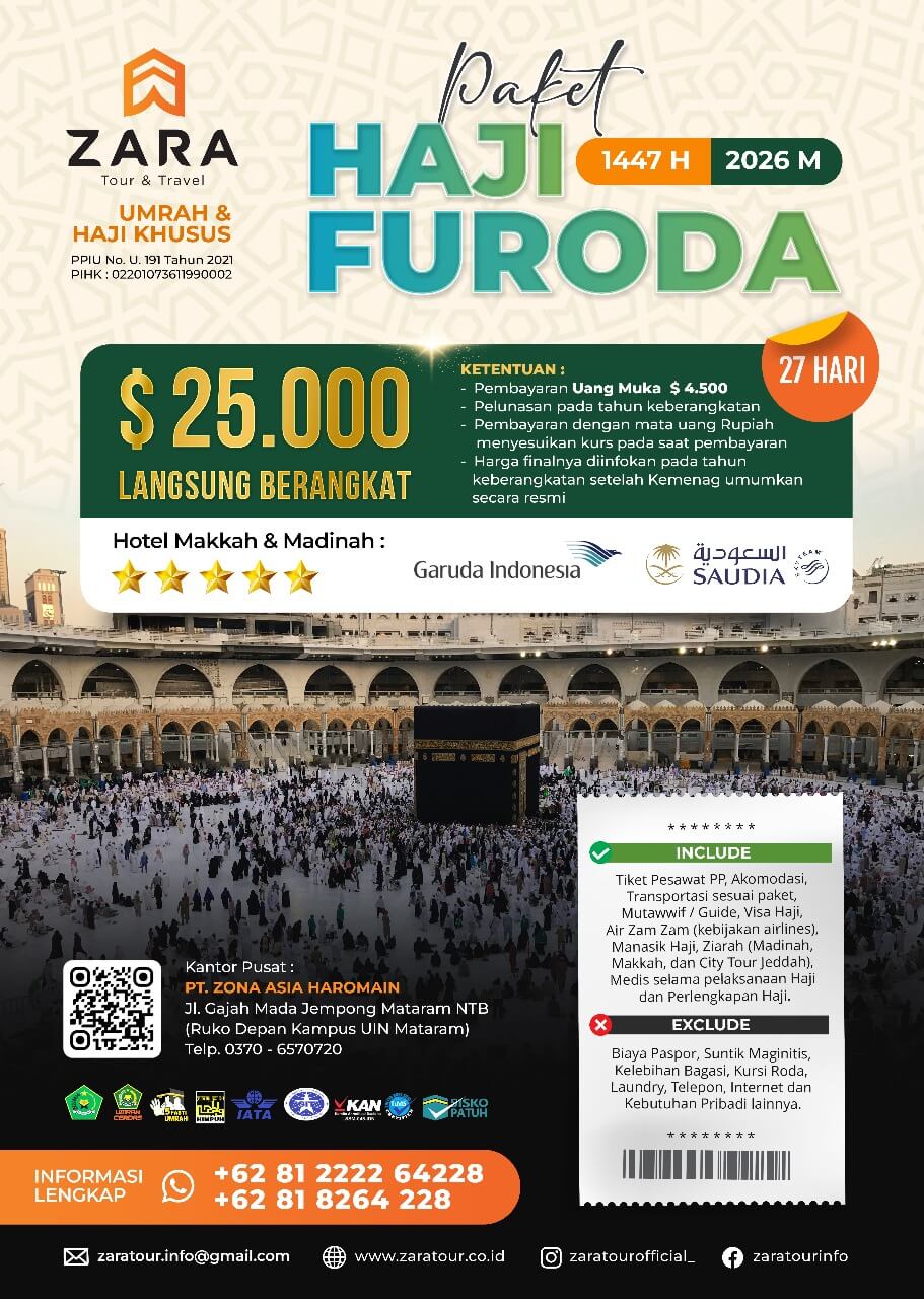 PAKET HAJI FURODA ZARA