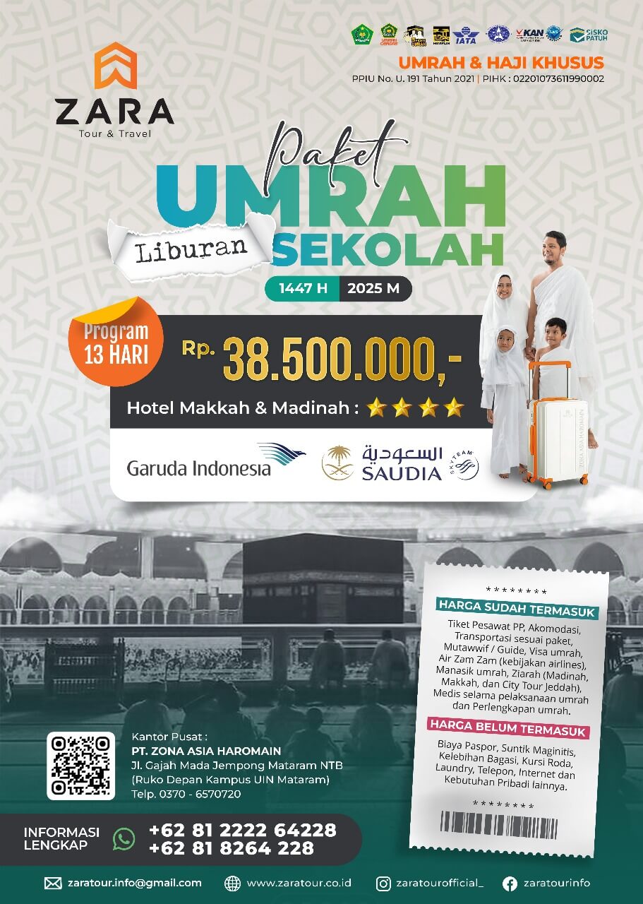 UMROH LIBURAN SEKOLAH ZARA 2025