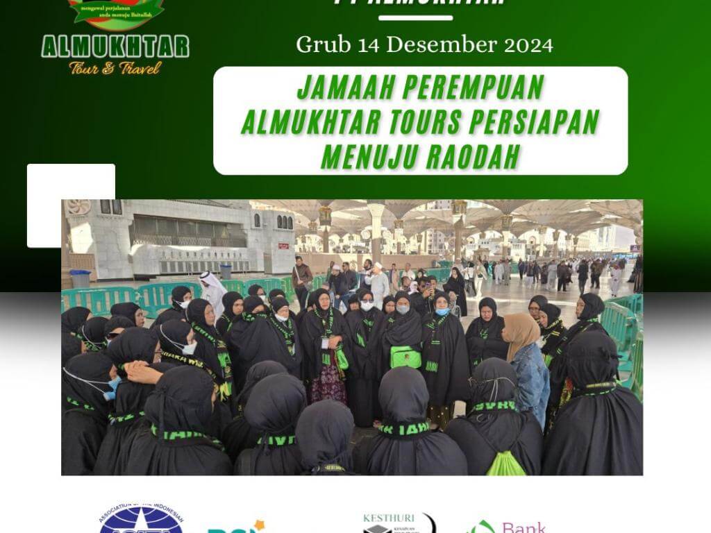 Dokumentasi Jamaah Perempuan ziarah Raudah