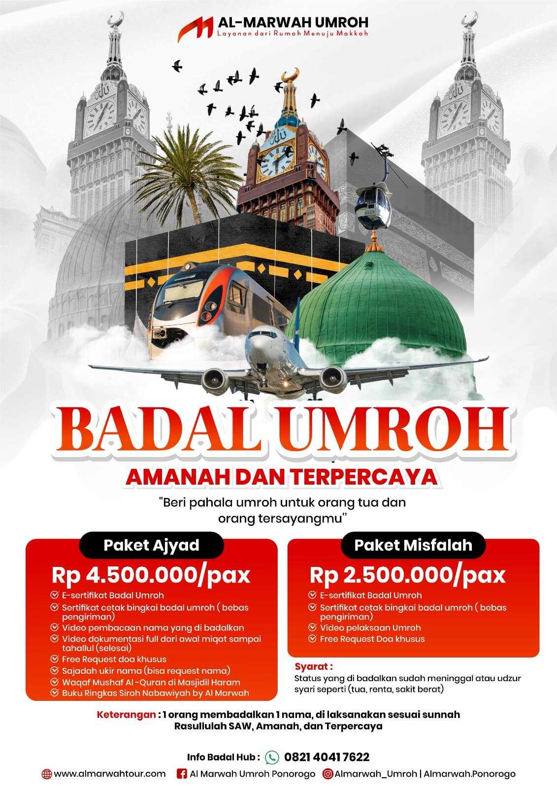 Paket Badal Umroh Pasuruan 2025