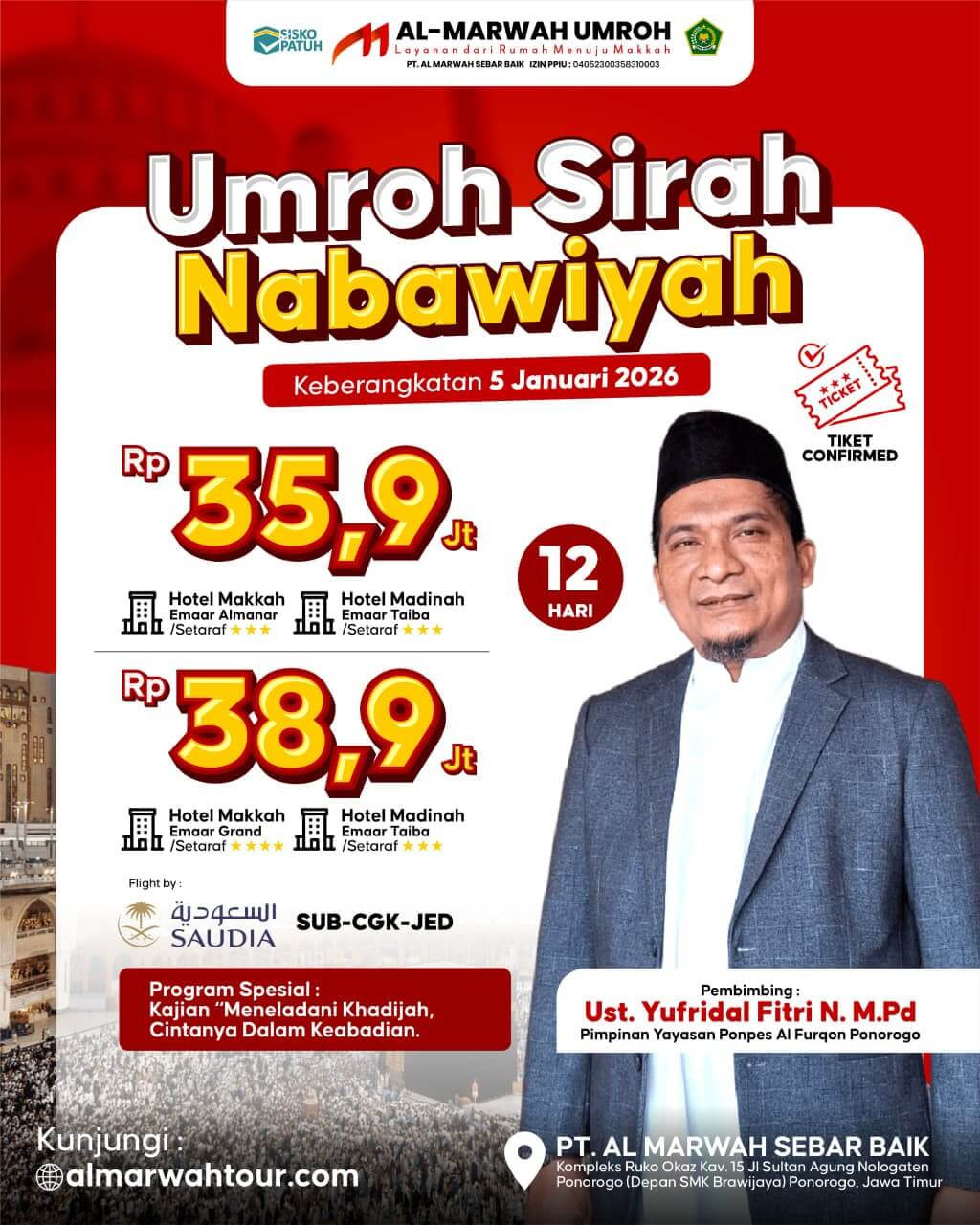 Paket Umroh Sirah Nabawiyah SUB