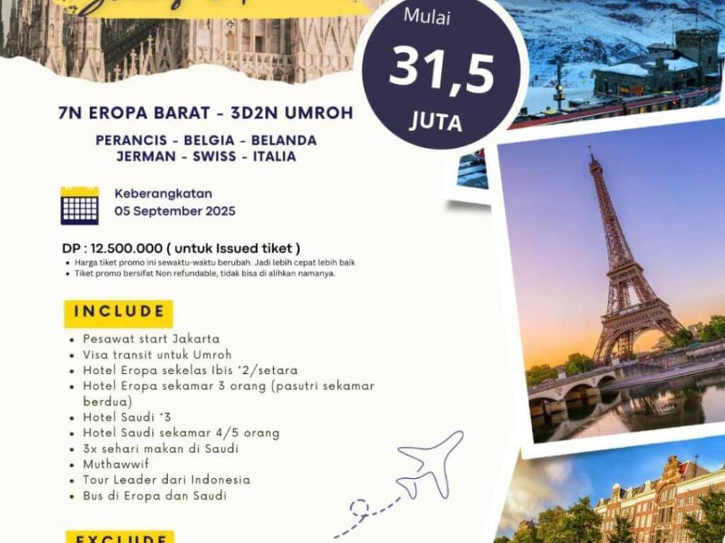 EROPA BARAT BONUS UMROH